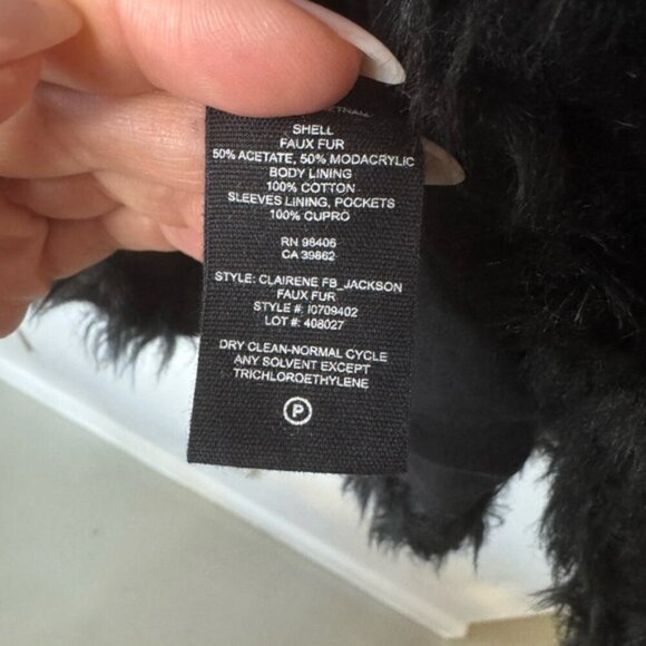 Theory Faux Fur Coat – Size Small - Picture 9 of 16